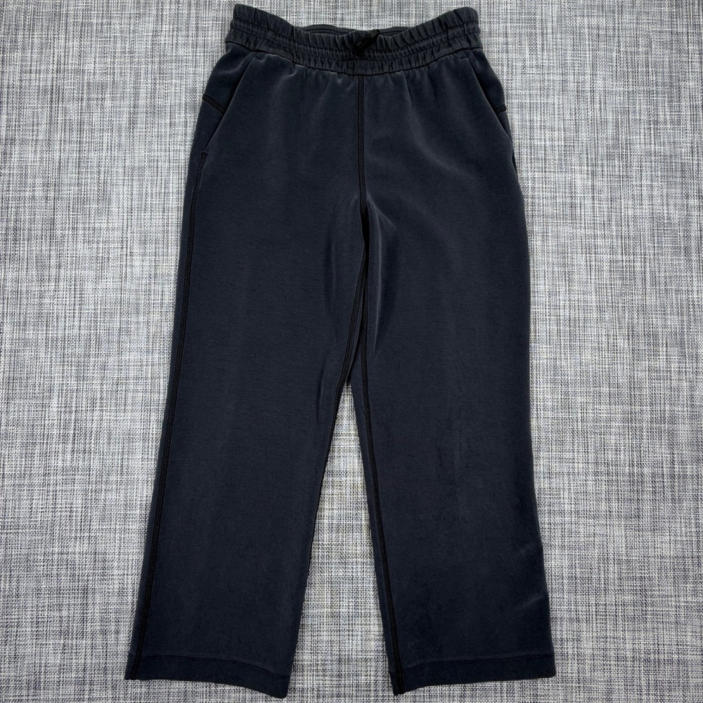 Lululemon Womens Softstreme High-Rise Straight Leg Crop Black Pants 4 LW6BZXS